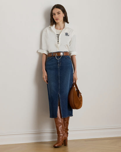 Ralph Lauren Denim Midi Skirt