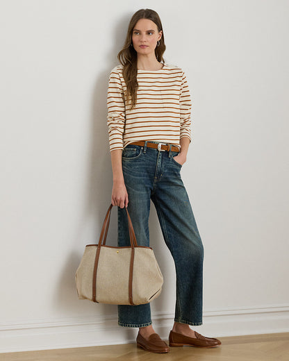 Ralph Lauren HighRise Relaxed Straight Ankle Jean