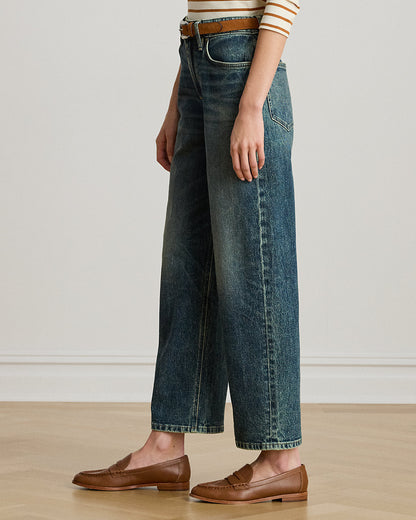 Ralph Lauren HighRise Relaxed Straight Ankle Jean