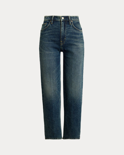 Ralph Lauren HighRise Relaxed Straight Ankle Jean