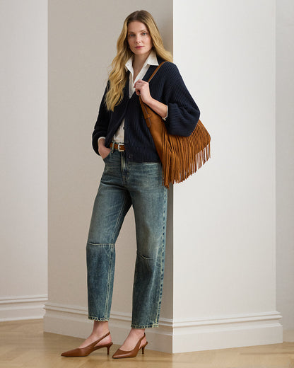 Ralph Lauren HighRise Barrel Jean