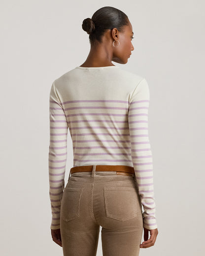 Ralph Lauren Striped Cotton LongSleeve Tee