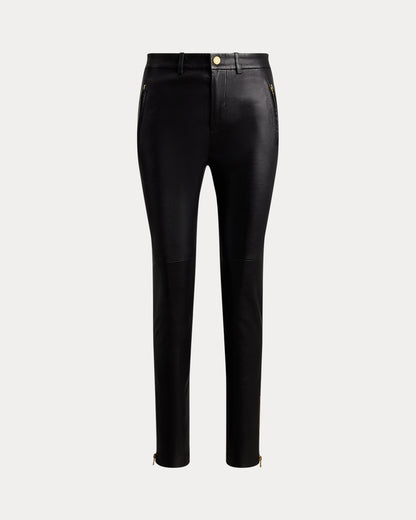 Ralph Lauren Lambskin Skinny Ankle Pant