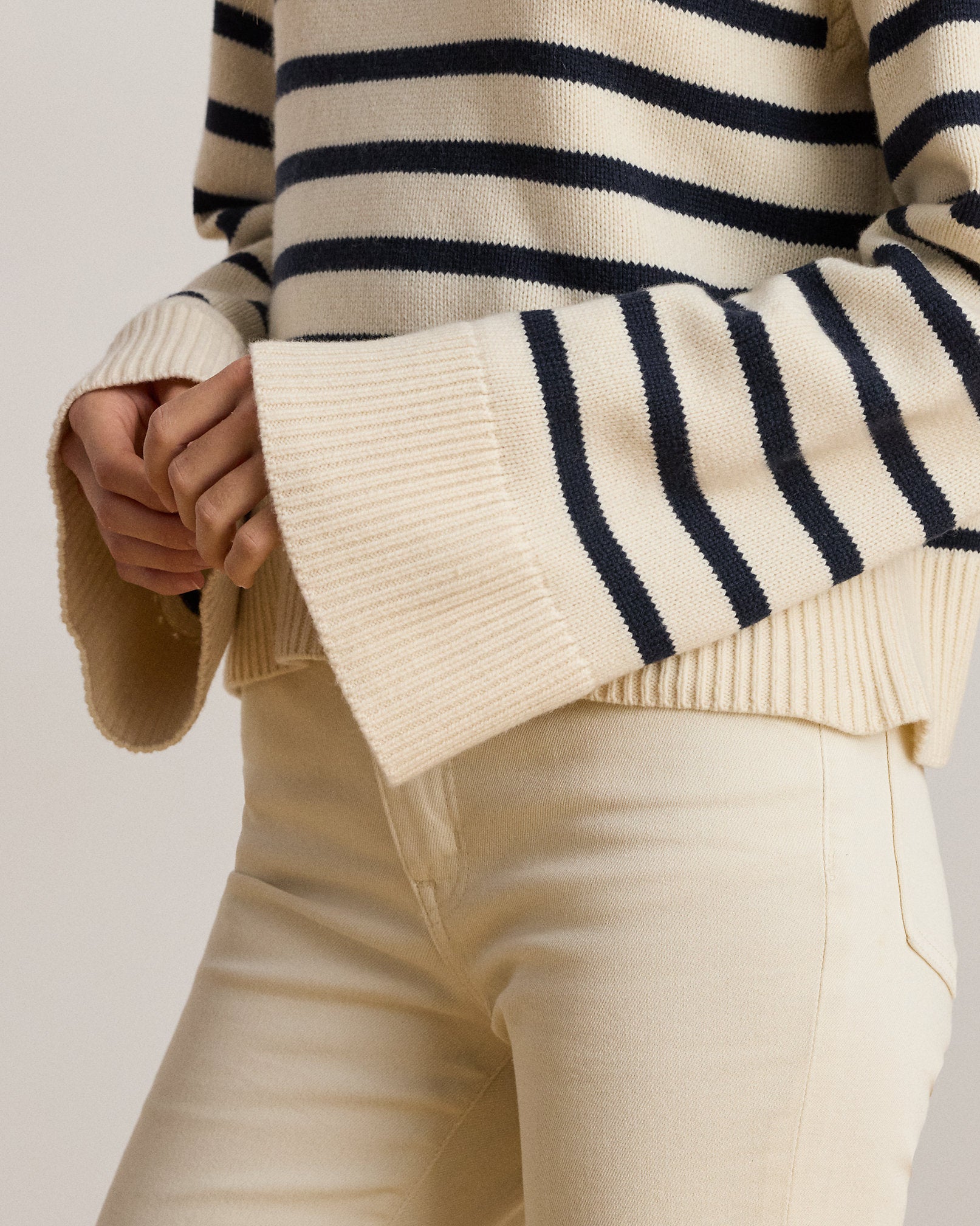 Ralph Lauren Striped WoolBlend Mockneck Sweater
