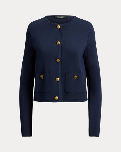 Ralph Lauren Cropped Crewneck Sweater Jacket