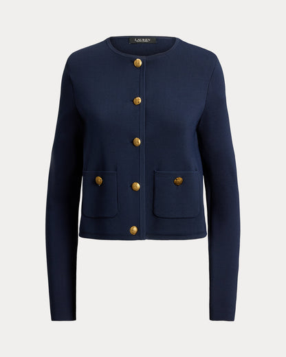 Ralph Lauren Cropped Crewneck Sweater Jacket