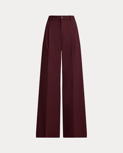Ralph Lauren WoolBlend Twill WideLeg Pant