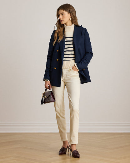 Ralph Lauren DoubleBreasted Wool Twill Blazer