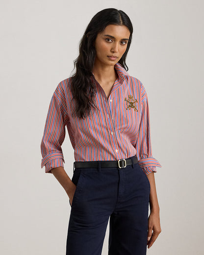 Ralph Lauren Relaxed Fit Striped Broadcloth Shirt