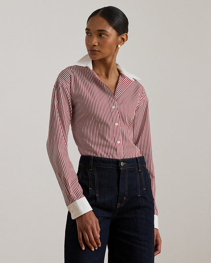 Ralph Lauren Striped Cotton Broadcloth Shirt