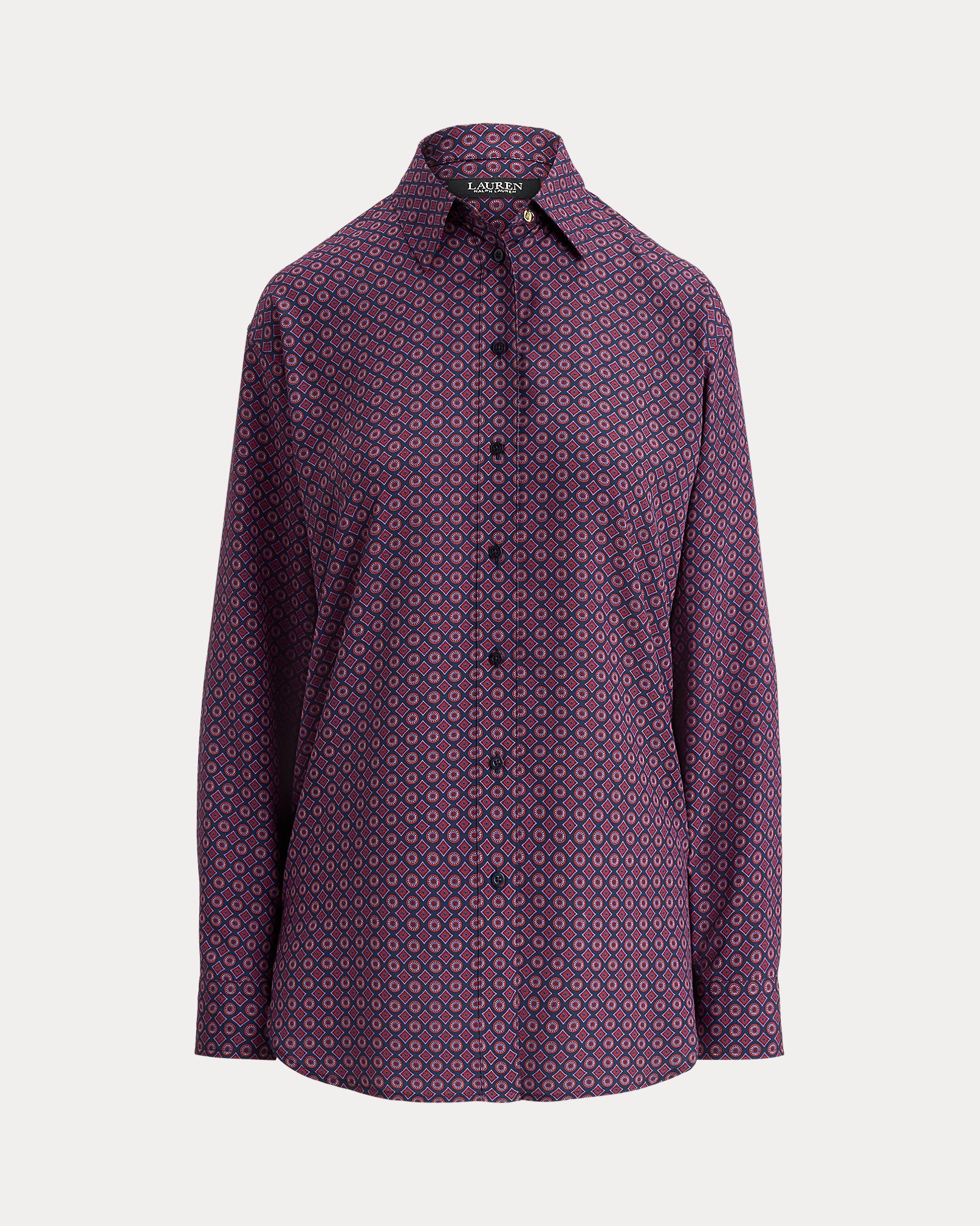 Ralph Lauren Relaxed Fit FoulardPrint Crepe Shirt