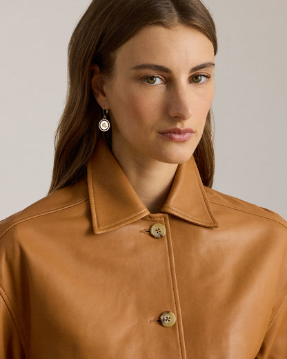 Ralph Lauren Lambskin Cropped Jacket