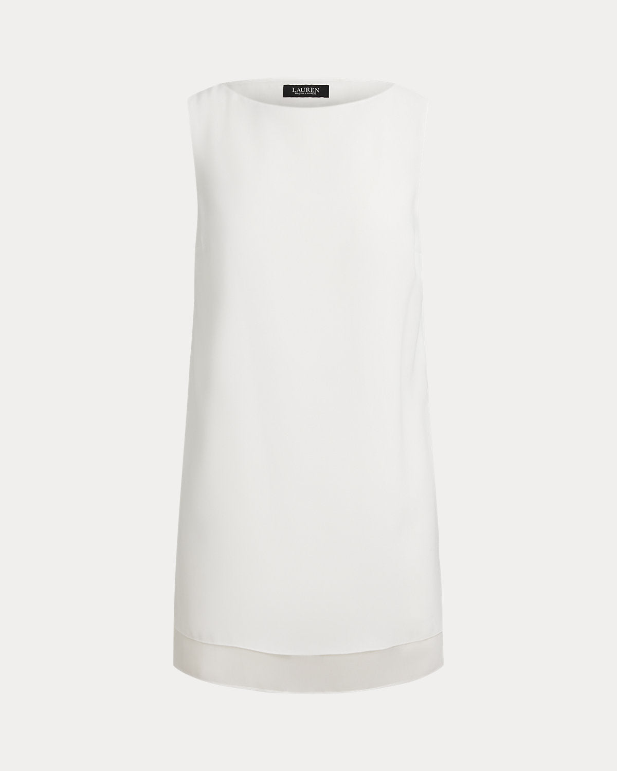 Ralph Lauren DoubleFaced Georgette Sleeveless Tunic