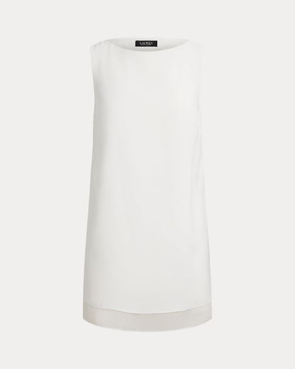 Ralph Lauren DoubleFaced Georgette Sleeveless Tunic