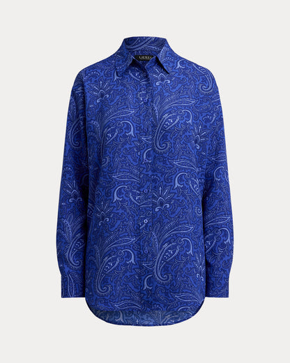 Ralph Lauren Relaxed Fit Paisley Crepe Shirt