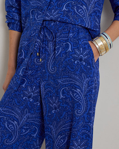 Ralph Lauren Paisley Crepe WideLeg Pant