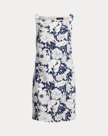 Ralph Lauren Floral Linen Sleeveless Dress