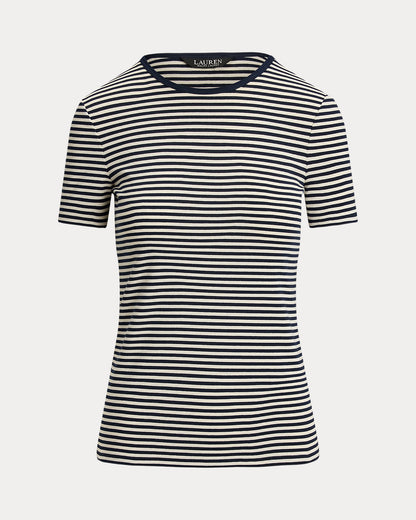 Ralph Lauren Striped Stretch Cotton Crewneck Tee