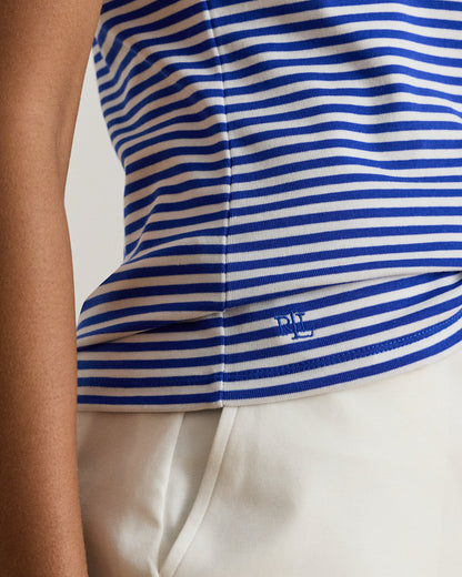 Ralph Lauren Striped Stretch Cotton Crewneck Tee