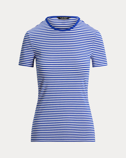 Ralph Lauren Striped Stretch Cotton Crewneck Tee