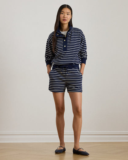 Ralph Lauren Striped French Terry Mockneck Sweatshirt