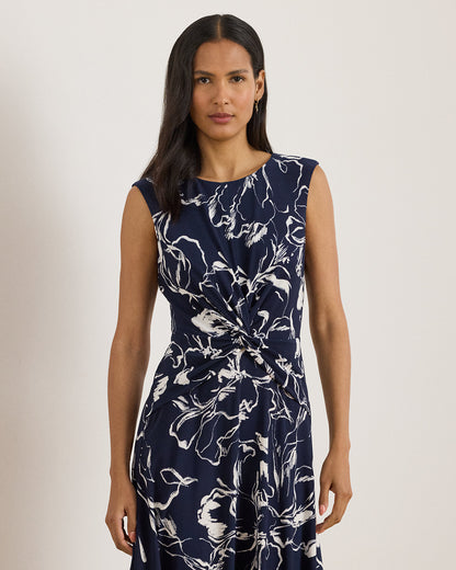 Ralph Lauren Floral TwistFront Jersey Dress