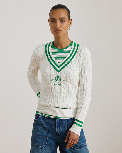 Ralph Lauren CableKnit Cricket Sweater