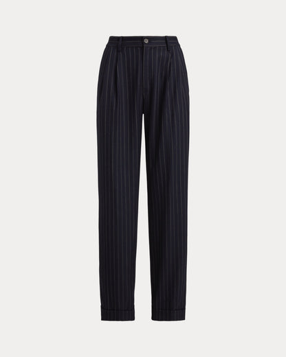 Ralph Lauren Striped Pleated WoolBlend Twill Pant