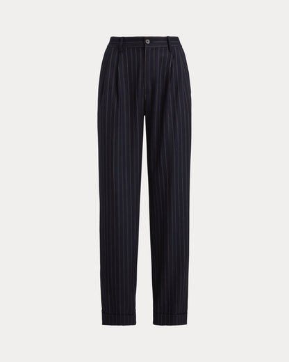 Ralph Lauren Striped Pleated WoolBlend Twill Pant