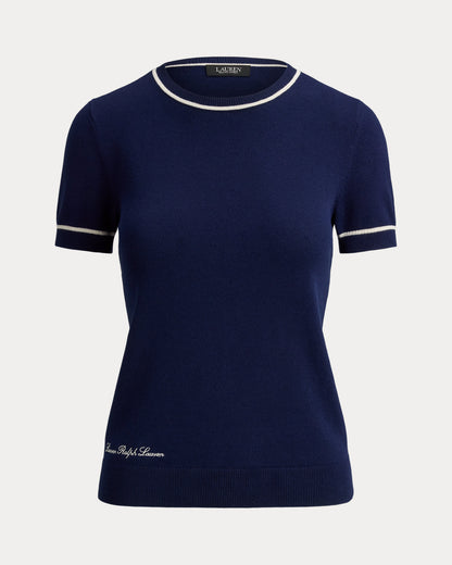 Ralph Lauren TwoTone ShortSleeve Sweater