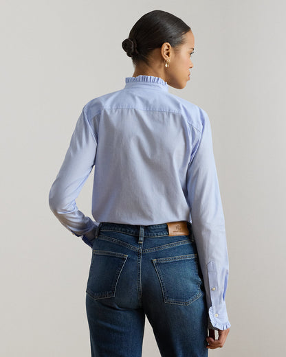 Ralph Lauren RuffleTrim EndonEnd Cotton Shirt