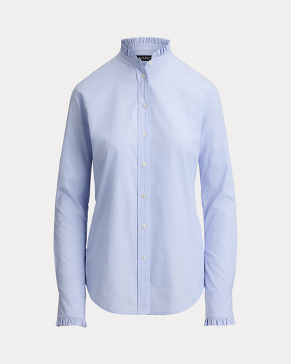 Ralph Lauren RuffleTrim EndonEnd Cotton Shirt