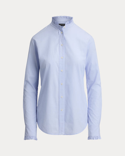 Ralph Lauren RuffleTrim EndonEnd Cotton Shirt
