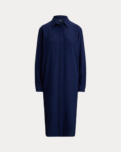 Ralph Lauren DoubleFaced Georgette Shirtdress