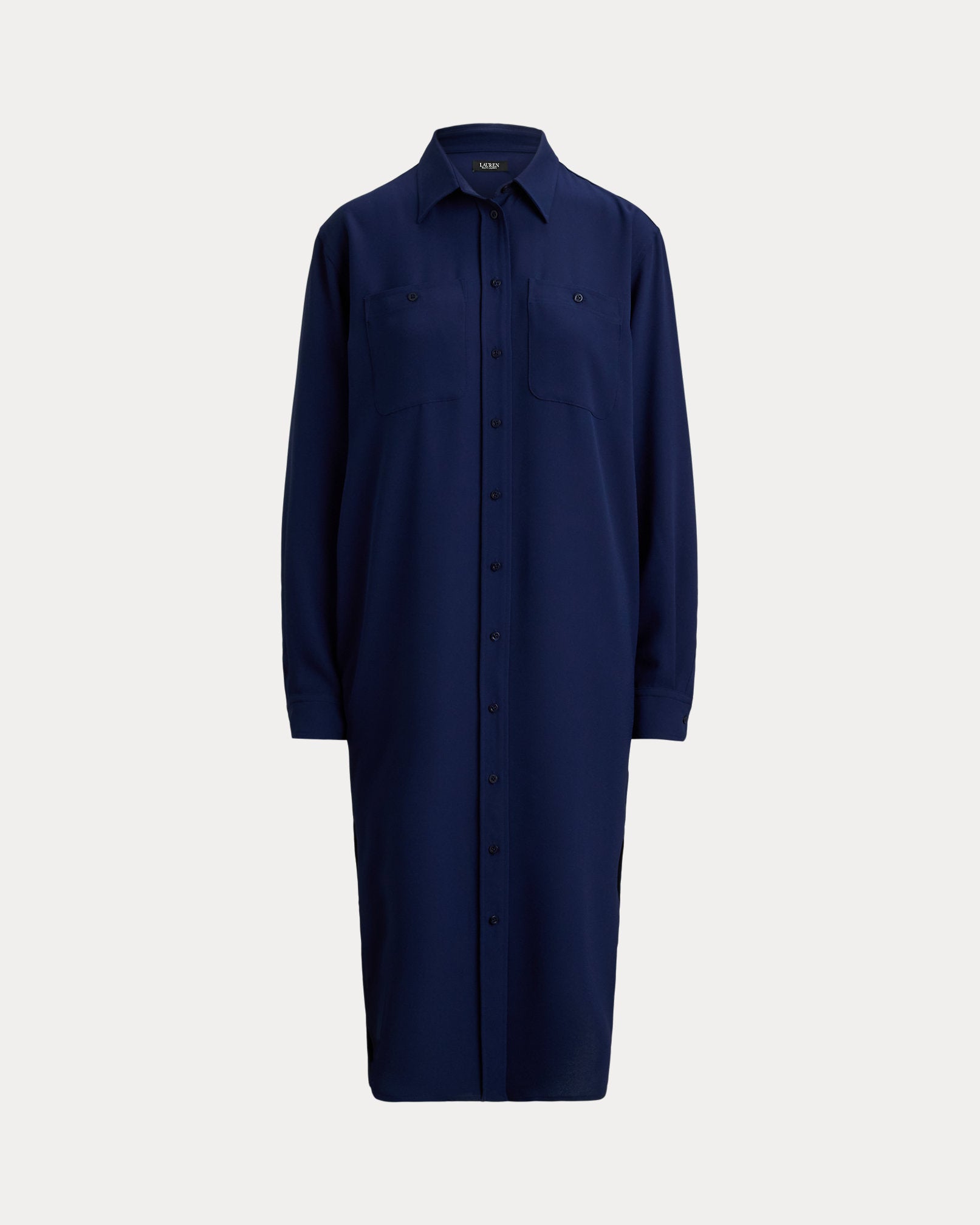 Ralph Lauren DoubleFaced Georgette Shirtdress