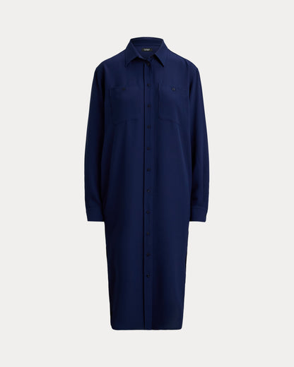 Ralph Lauren DoubleFaced Georgette Shirtdress