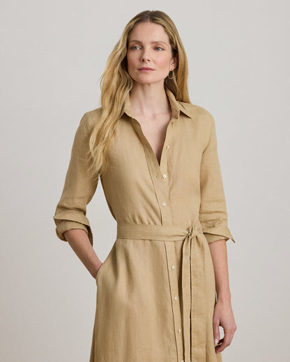 Ralph Lauren Belted Linen Shirtdress