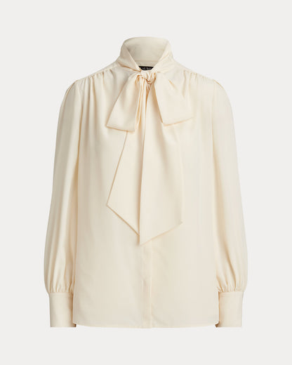 Ralph Lauren Georgette TieNeck Blouse