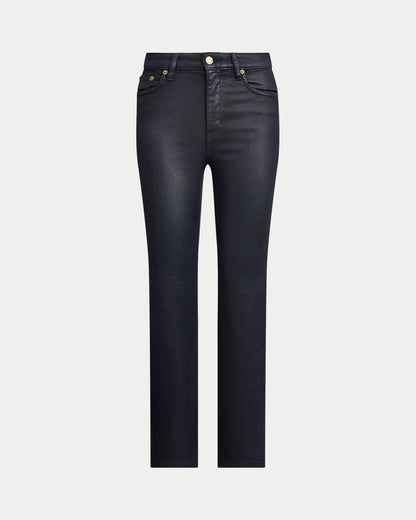 Ralph Lauren Coated HighRise Straight Ankle Jean