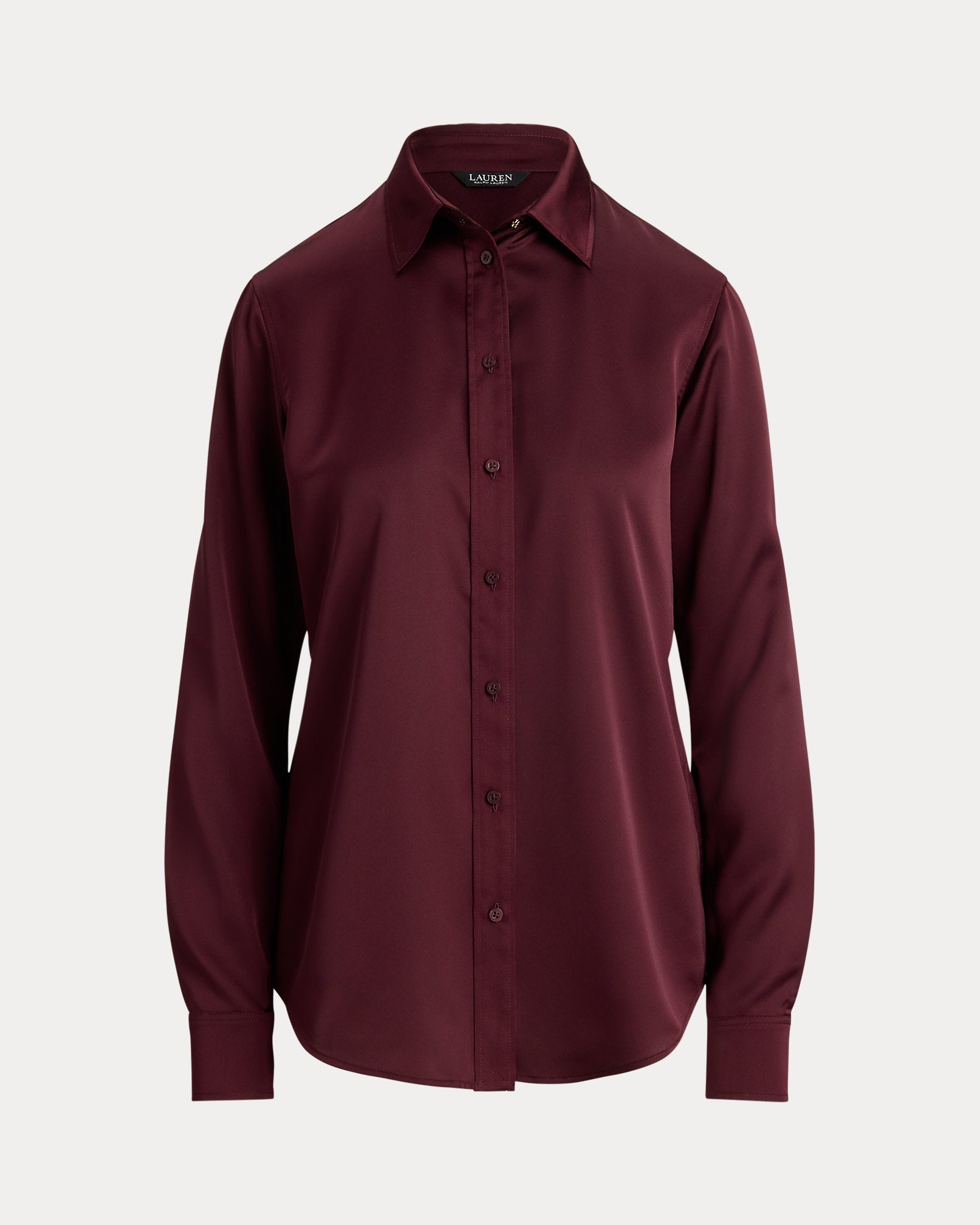 Ralph Lauren Classic Fit Satin Charmeuse Shirt