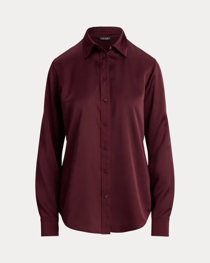 Ralph Lauren Classic Fit Satin Charmeuse Shirt