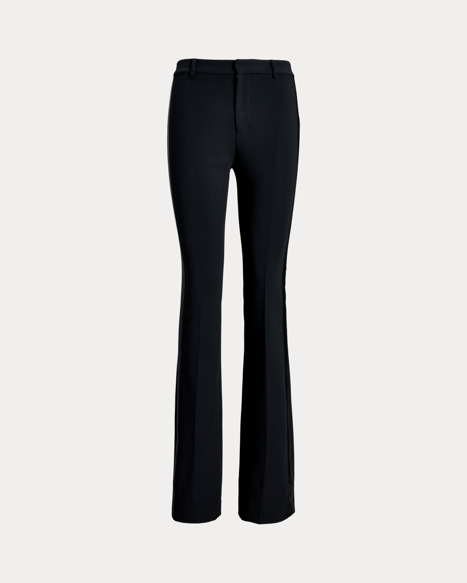 Ralph Lauren SatinTrim DoubleFaced Crepe Pant