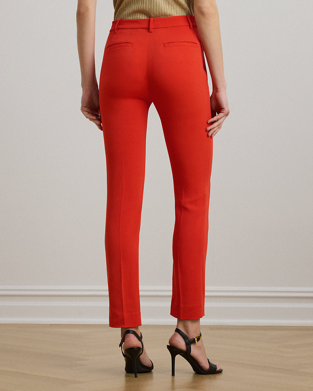 Ralph Lauren Stretch Cady Cropped Pant