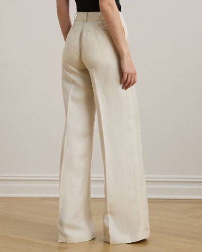 Ralph Lauren LinenBlend Twill WideLeg Pant