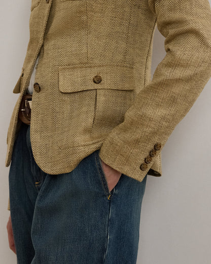Ralph Lauren Herringbone Linen Jacket
