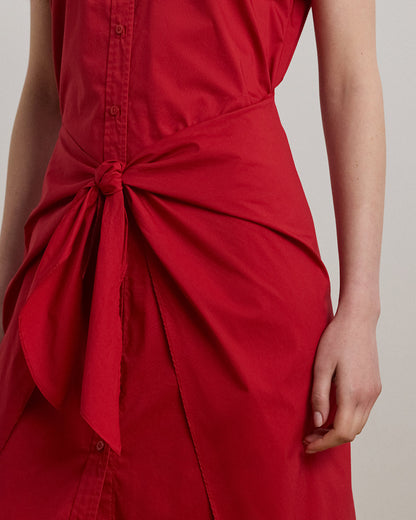 Ralph Lauren TieFront CottonBlend Shirtdress