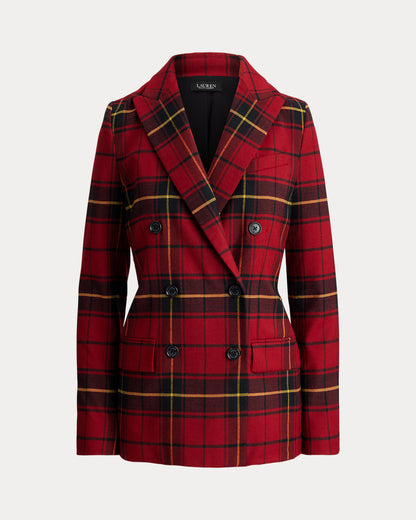 Ralph Lauren Plaid DoubleBreasted WoolBlend Blazer