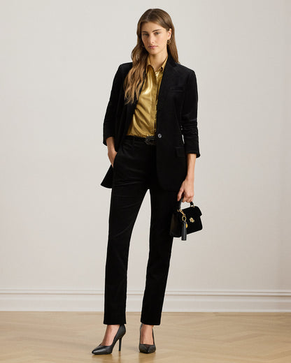 Ralph Lauren Stretch Velvet Blazer