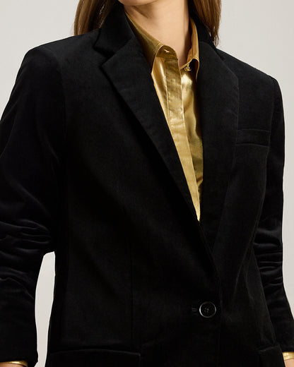 Ralph Lauren Stretch Velvet Blazer