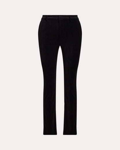 Ralph Lauren Stretch Velvet Cropped Pant